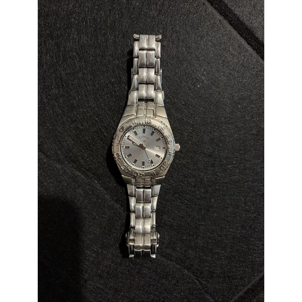 Callaway Women’s Golf Watch CY114 Silver Stainless Steel Bracelet Needs Battery
